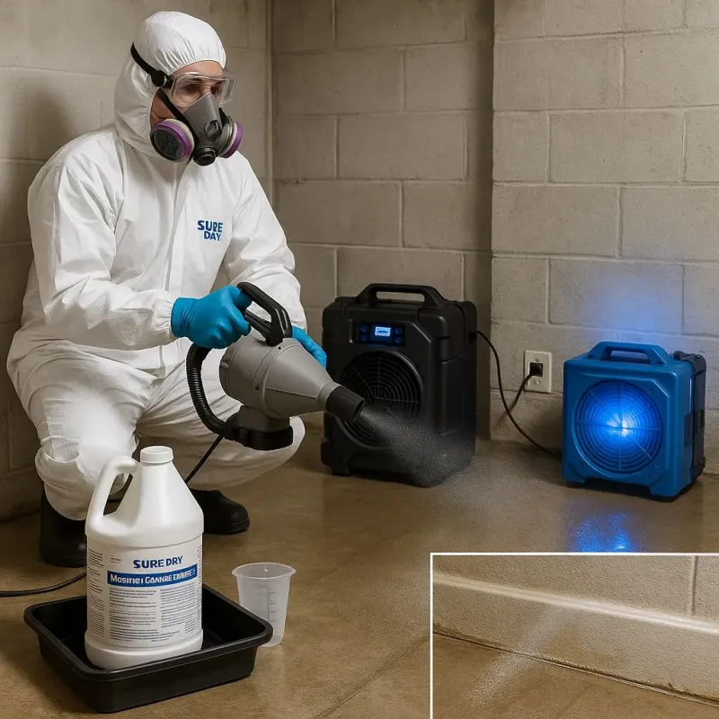 Sanitization and Odor Removal process in West Simsbury, CT